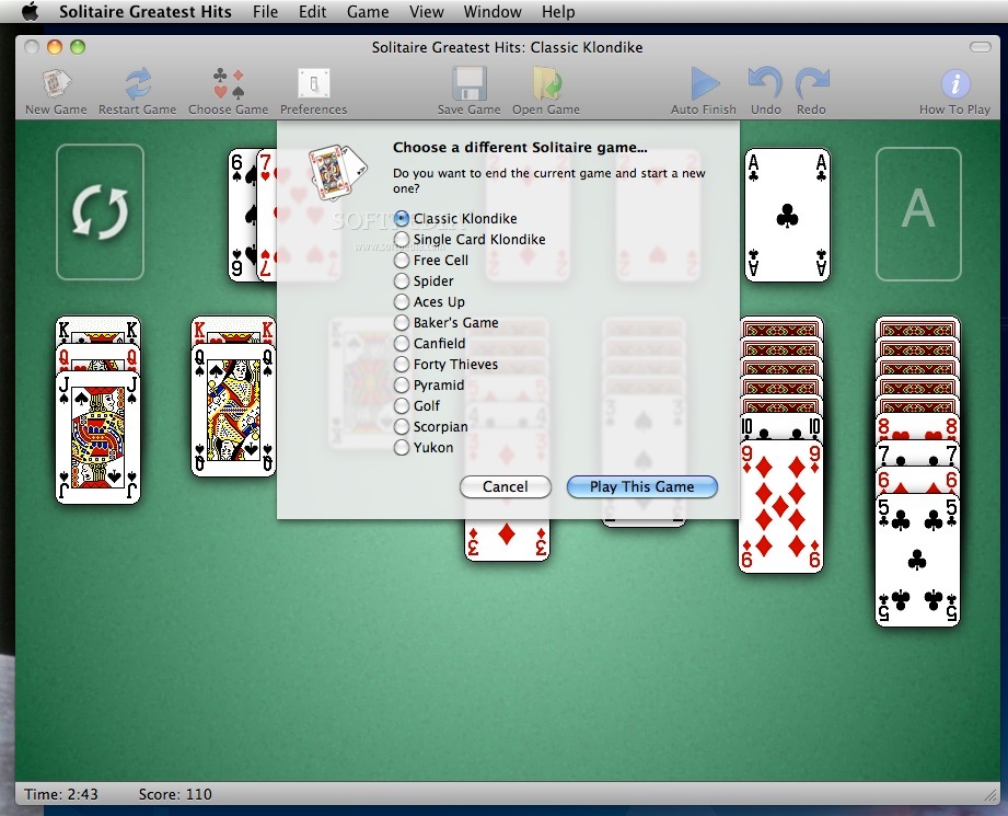 free solitaire mac os x download